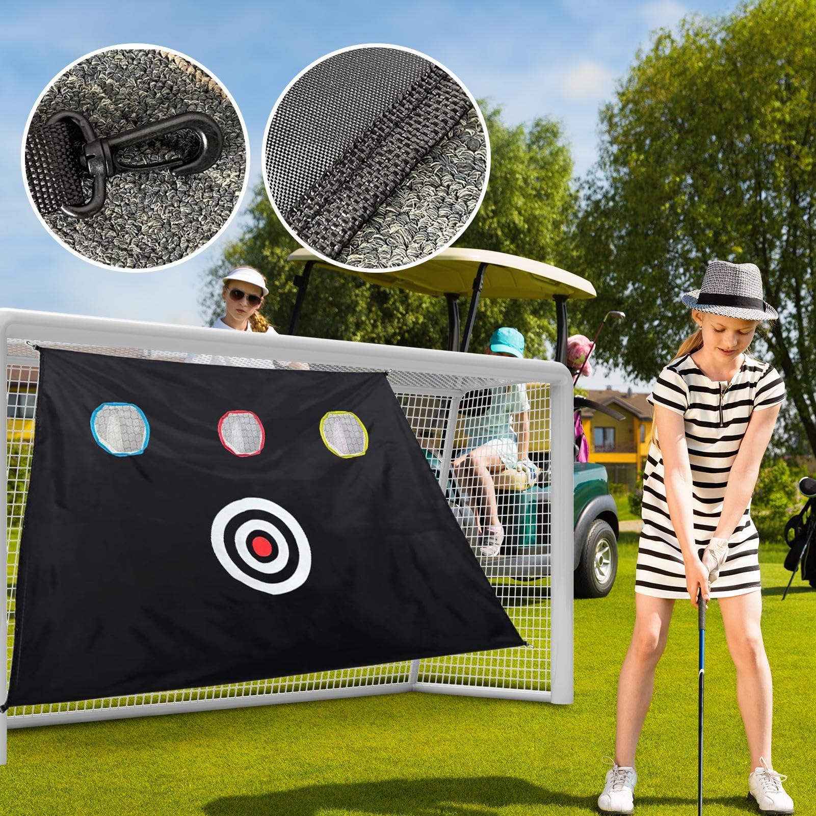 Red de práctica de golf para herramientas de astillado, accesorios de entrenamiento al aire libre