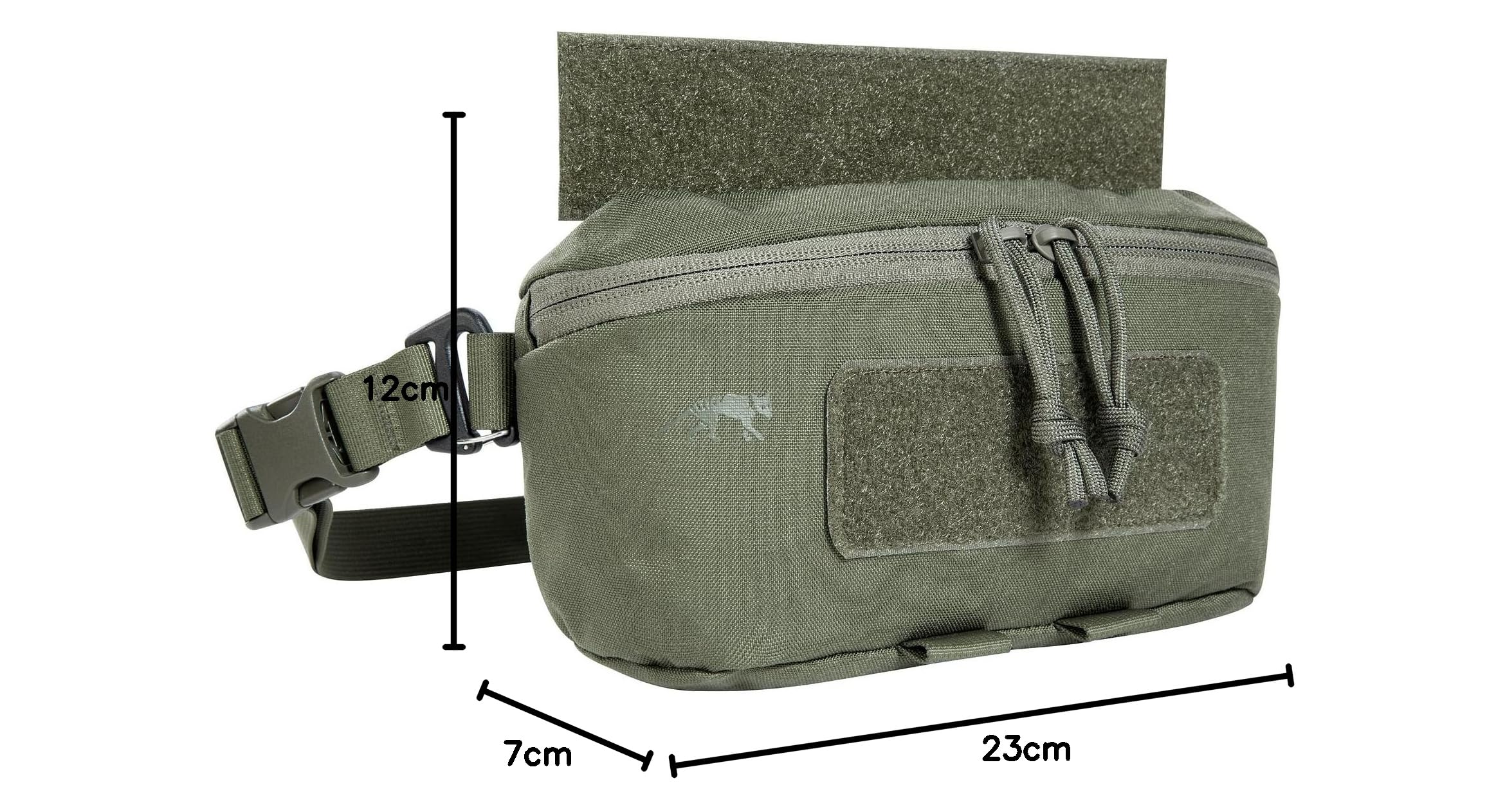 Tasmanian Tiger TT Plate Carrier Pouch VL Zusatz-Tasche für Plattenträger mit Klett-Befestigung und Tegris auch als Hüfttasche verwendbar