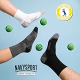 NAVYSPORT Bawełniane skarpety sportowe, męskie, 6 par