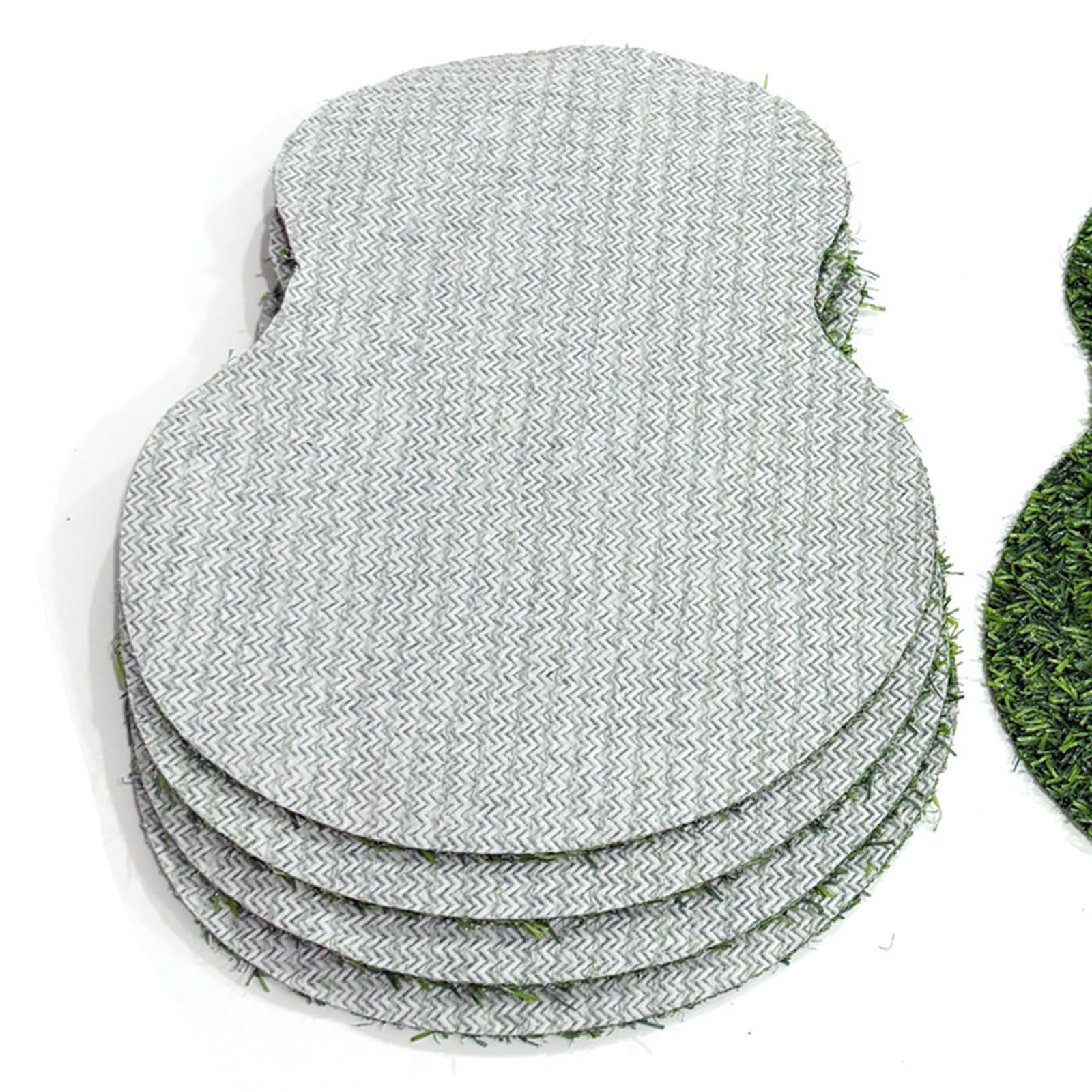 10 manteles individuales de césped artificial, antideslizantes, fáciles de usar, protectores de mesa de comedor, accesorios de comida para reuniones familiares, fundas de mesa multiusos