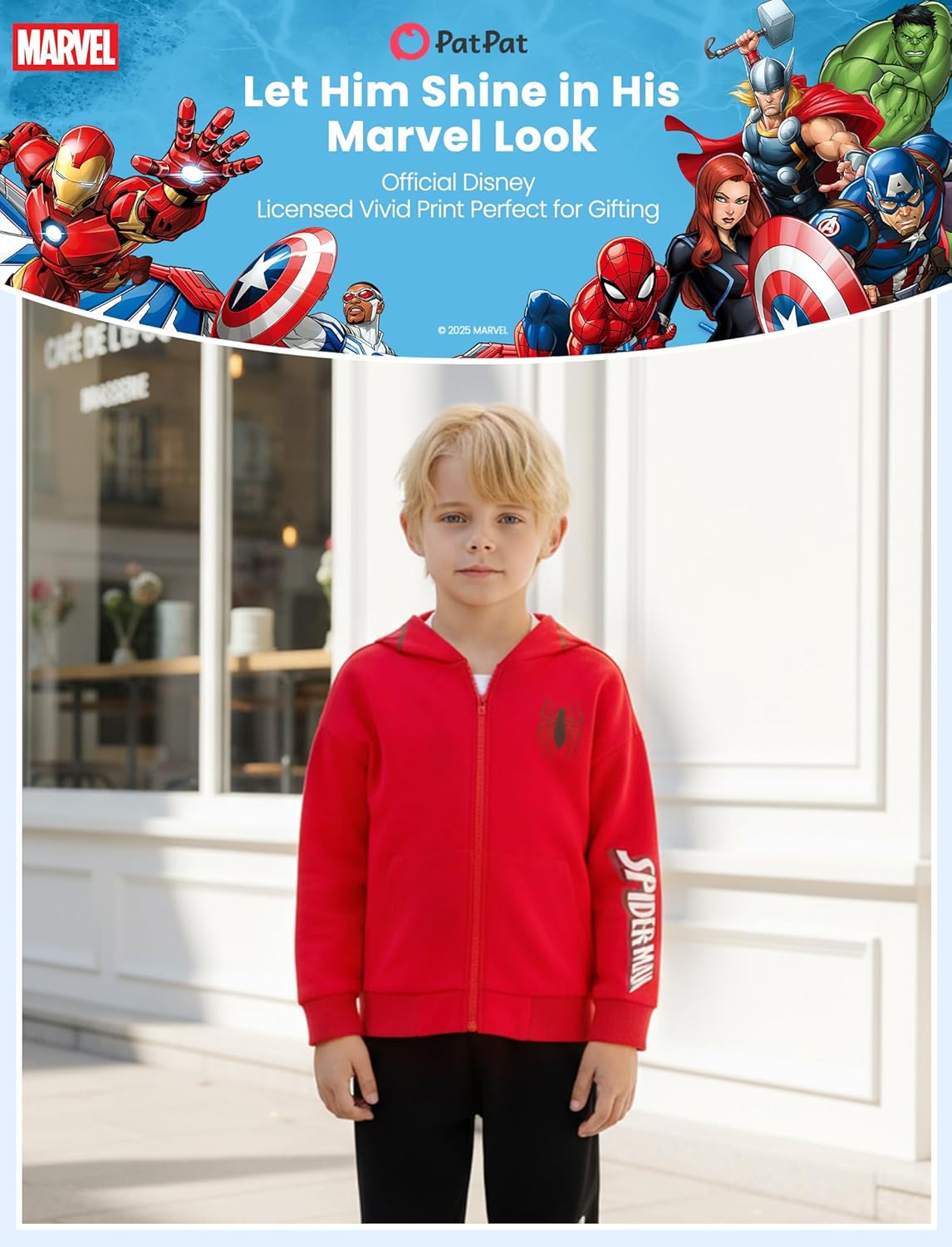 Disney Frozen Stitch Princess Minnie Mickey Spiderman Girls/Boys Zip Up Hoodie Fall Zipper Sweatshirt Jacket Toddler-Big Kid - Image 2