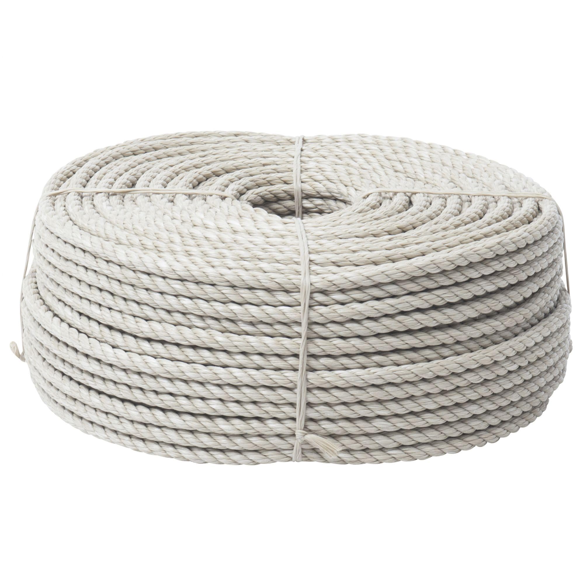 Corde beige 100 mètres WERKA PRO Ø 8 mm (résistance ± 1000 kg)