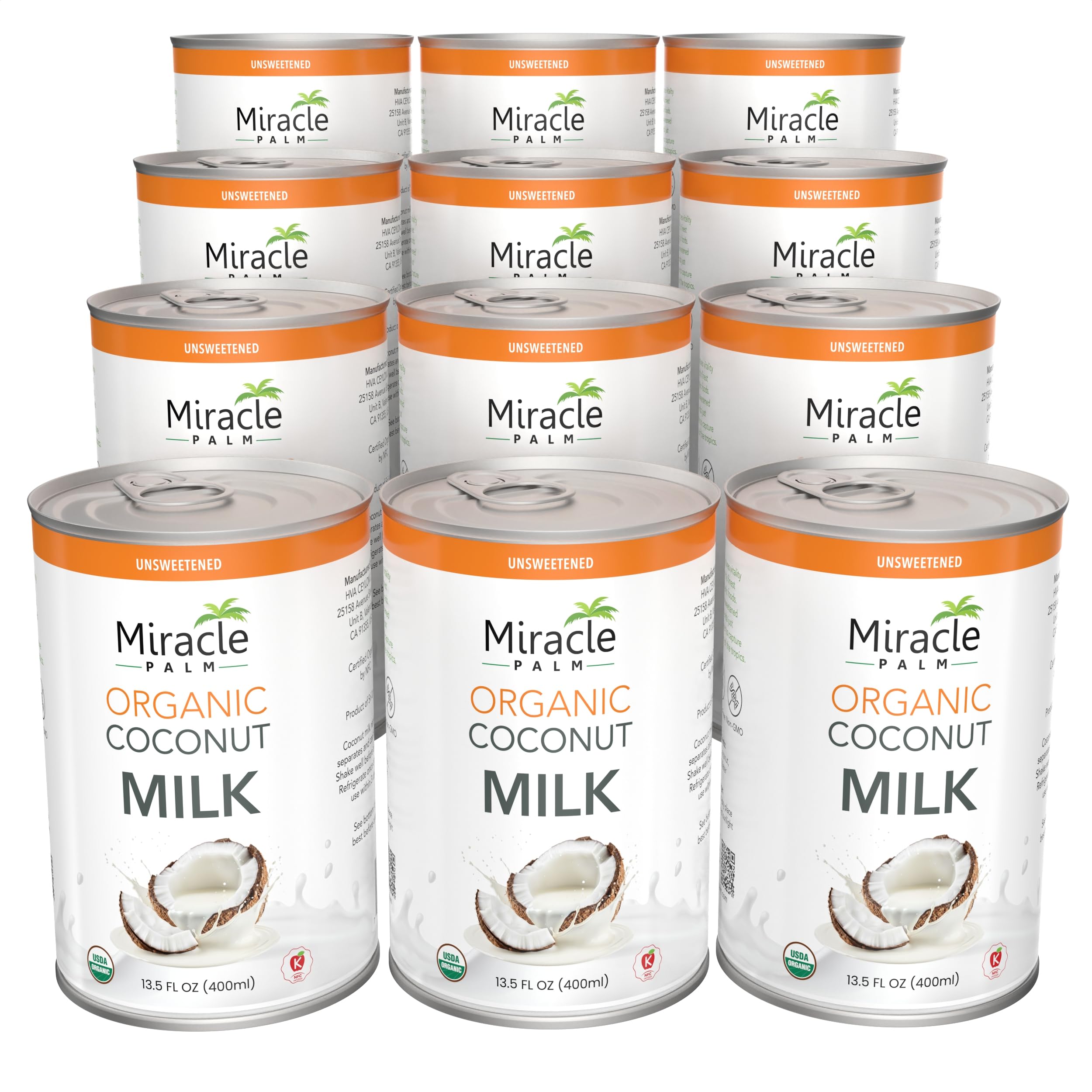 Amazon.com: Miracle Palm Coconut Milk Unsweetened - Coconut Milk