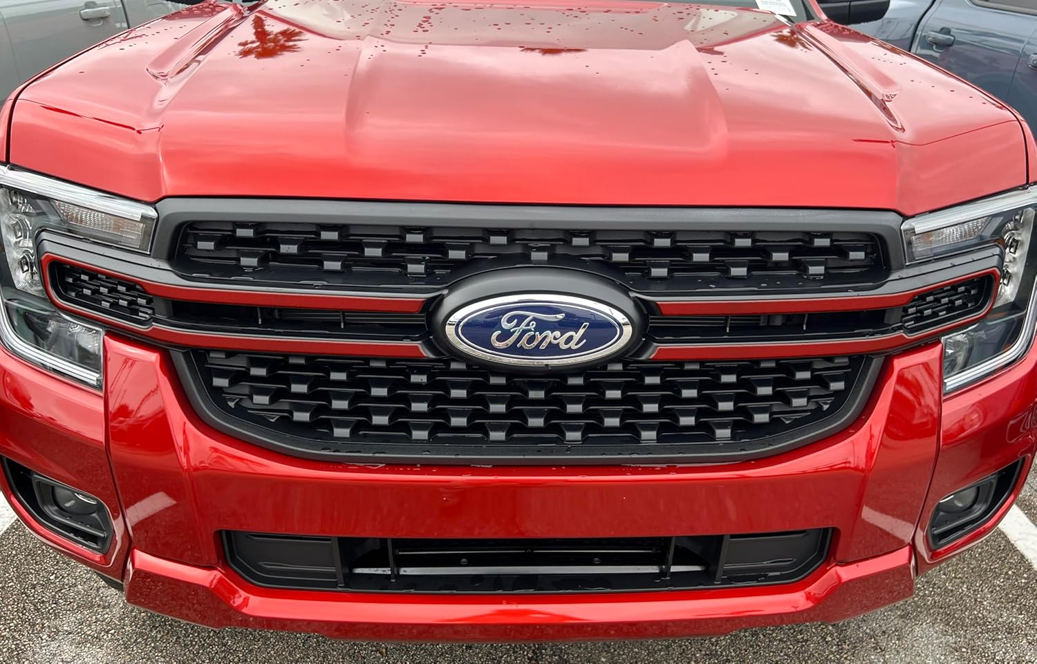 Front Grille Accent Overlays - Compatible with 2024-2026 Ranger