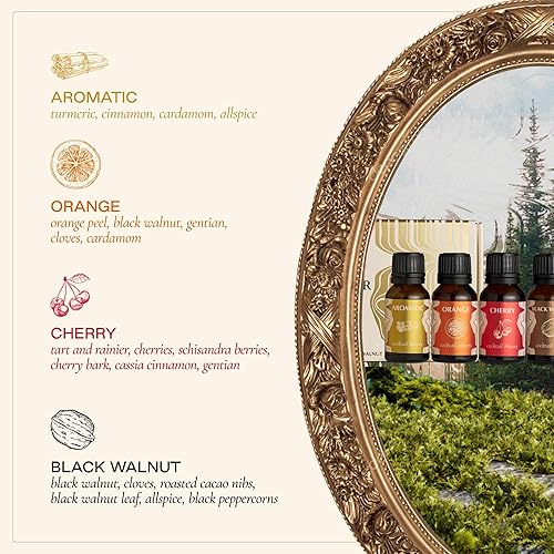 Miniatura 8 de Strongwater Juego de muestras de amargos de cóctel, juego de amargos de cóctel para 32 cócteles, juego de regalo amargo con cereza, aromático, nogal