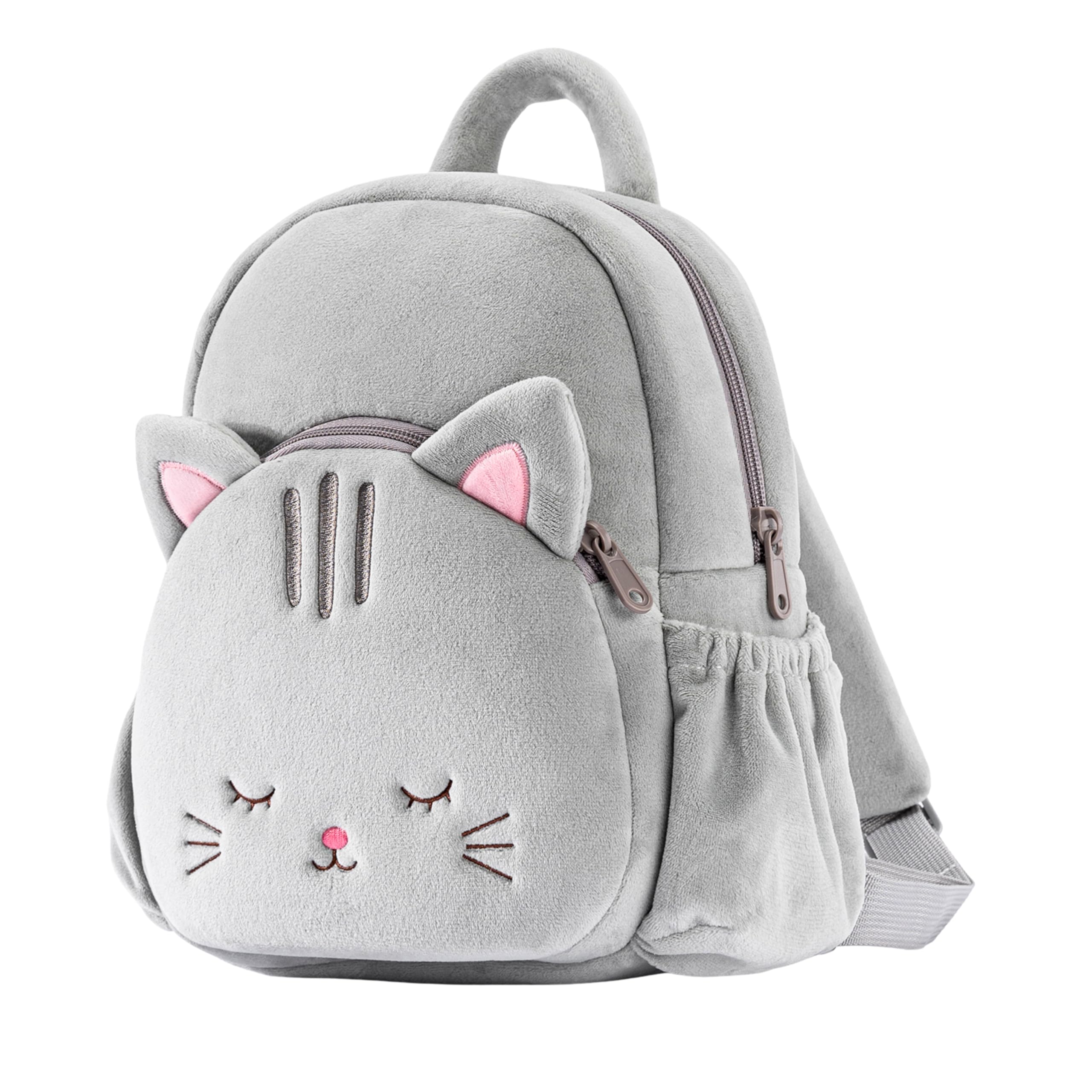 Lazada Toddler Backpack Plush Backpack Toddler Girls Backpack Cat Animal Kids Backpacks for Girls Pink Kitty Plush Bag Age 3+