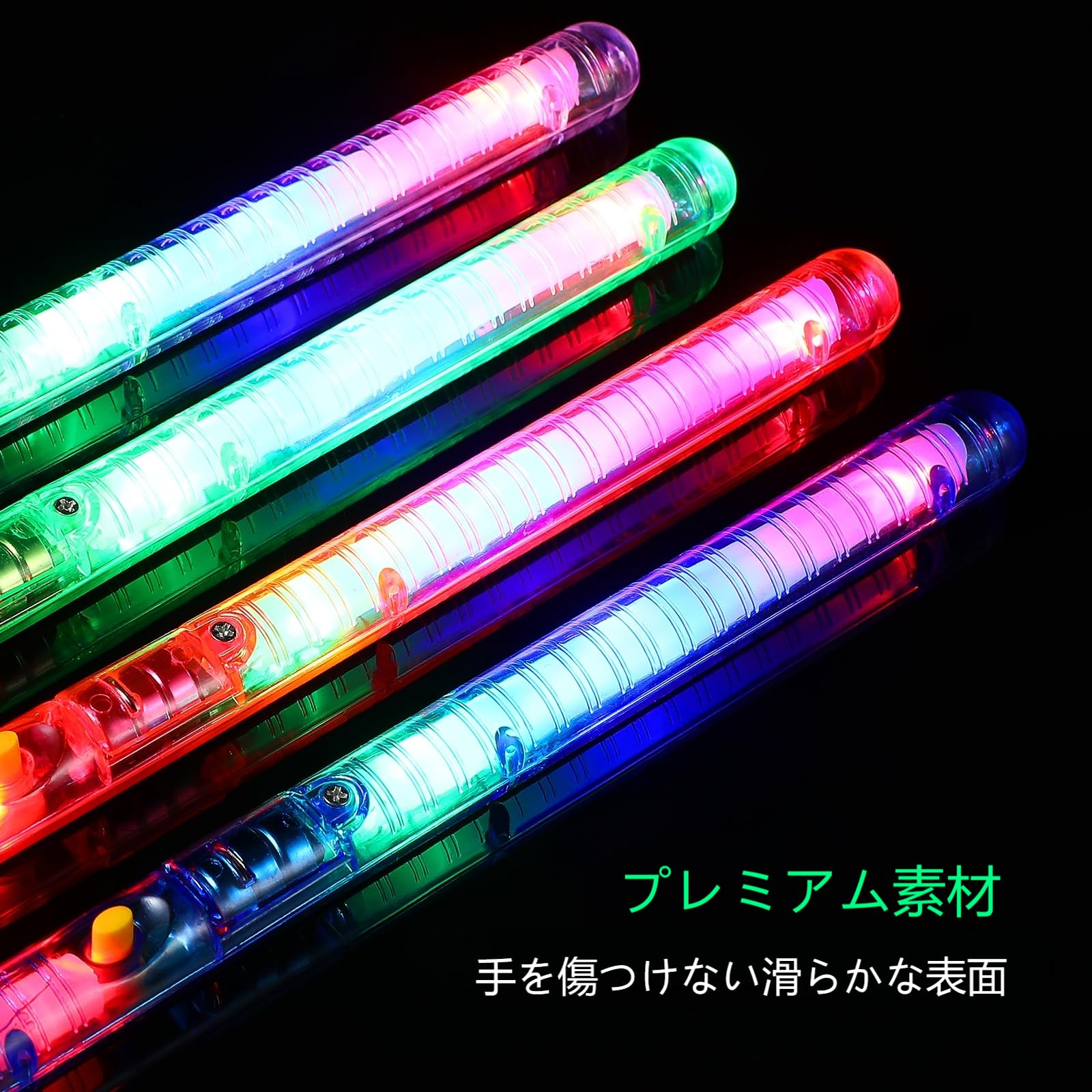 Amazon.co.jp: LIOOBO 30本セット コンサート用マルチカラーledグロー