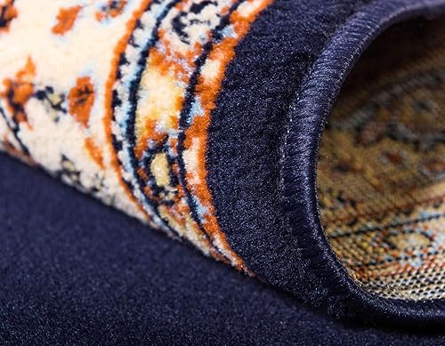 Vista 206 de Unique Loom Reza Collection- Alfombra, Polipropileno, Marrón Marrón/ marfil