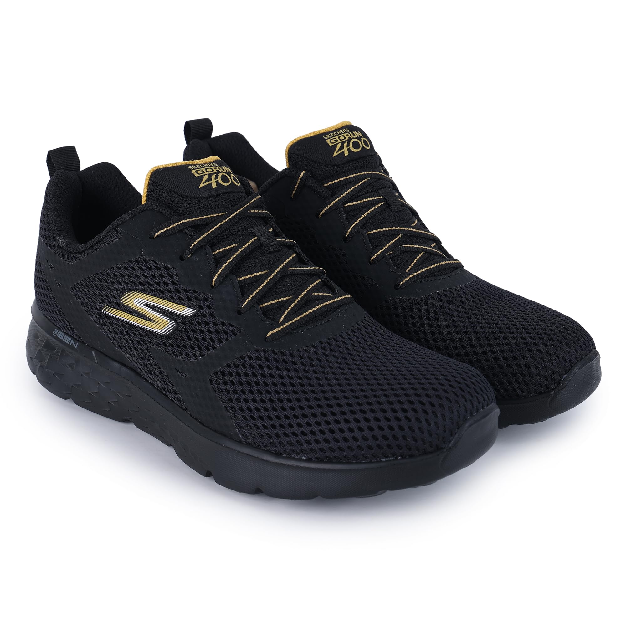 GO Run 400 Men Sports Shoe (894167ID-BKGD_9) Black/Gold-image-43