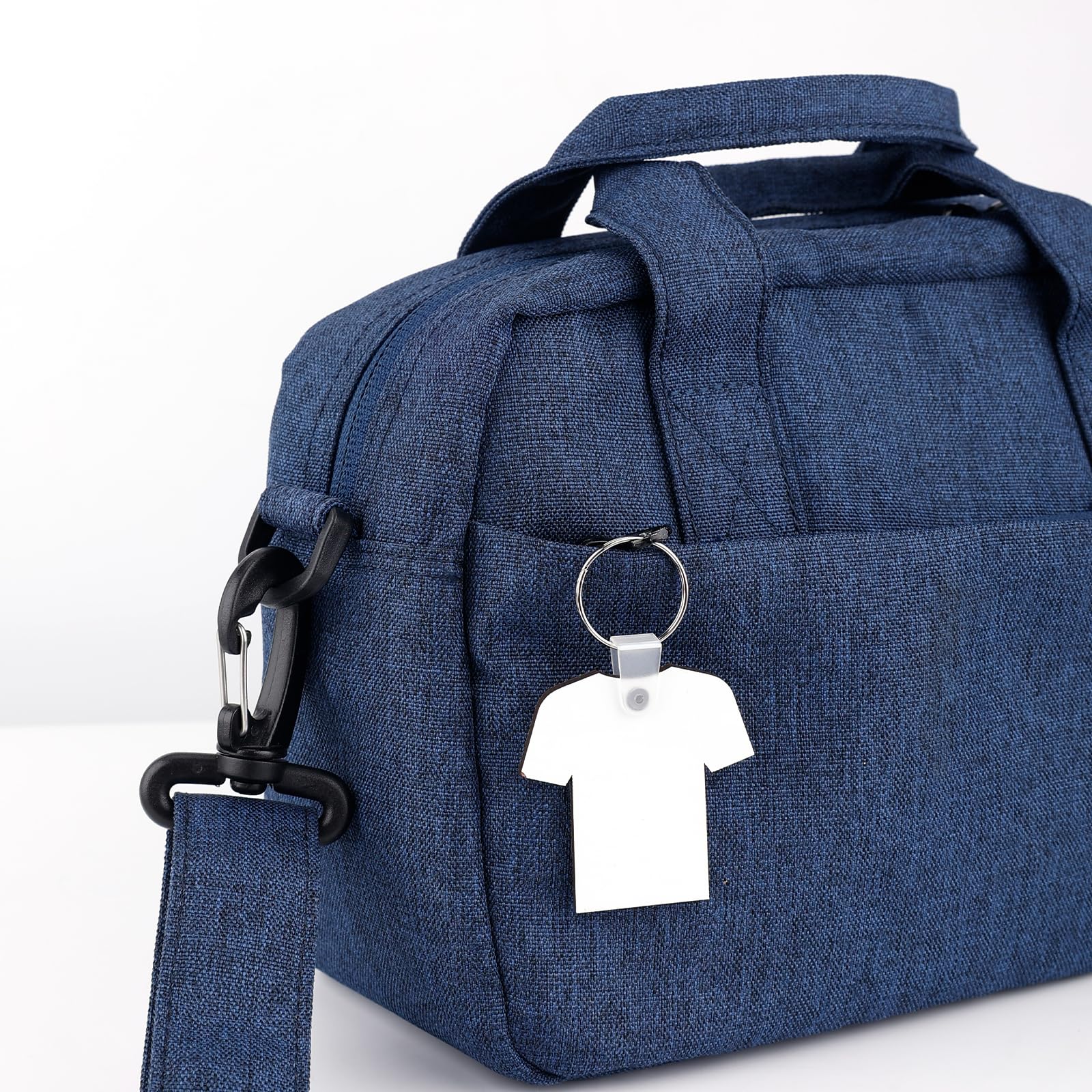 PEUTIER 48 Portachiavi Grezzi Sublimazione Doppia Faccia, Maglia da Calcio Portachiavi Termico con Clip Prodotti Grezzi per Sublimazione Ornamento Etichette Chiave