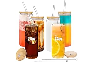 6-Piece 24-Ounce Iced Coffee Can Glasses