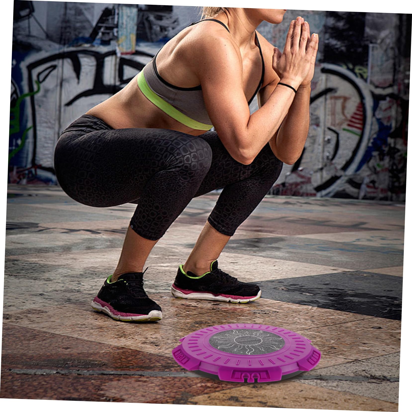 Plateau Rotatif D’équilibre – Disque De Torsion Antidérapant Avec Picots Massage – Pour Abdos, Fessiers, Cuisses – Perte De Poids, Cardio, Réflexologie – Usage Maison, Bureau Ou Salle