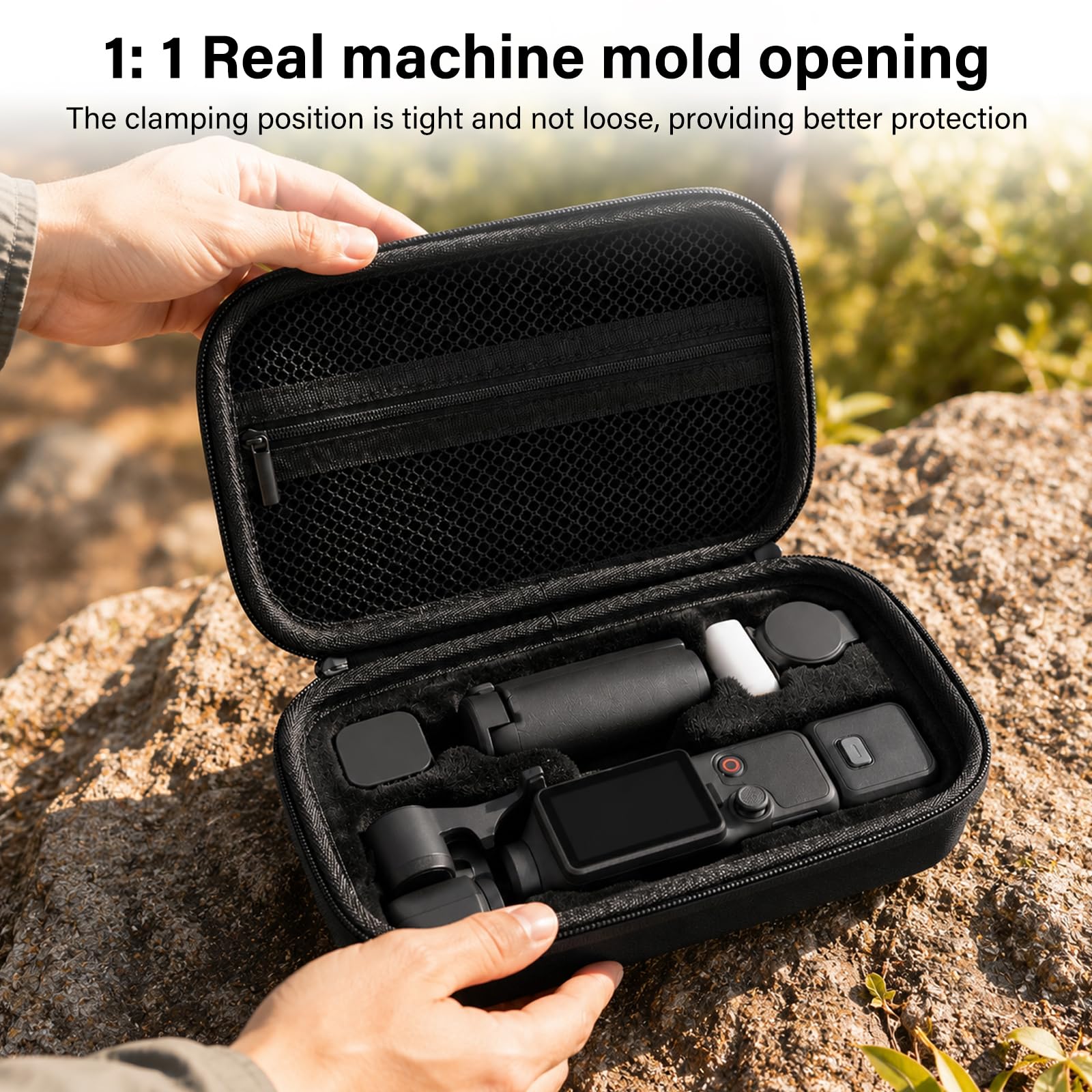 Custodia per DJI Osmo Pocket 4, Borsa da Trasporto per DJI Osmo Pocket 4 Combo Creator Accessori, per Viaggi e Riprese Outdoor, Vlogging