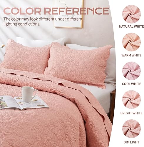 Miniatura 5 de JYHOPE Juego de edredón de verano tamaño individual, 1 edredón y 2 fundas de almohada, colcha de microfibra suave y ligera para todas las estaciones