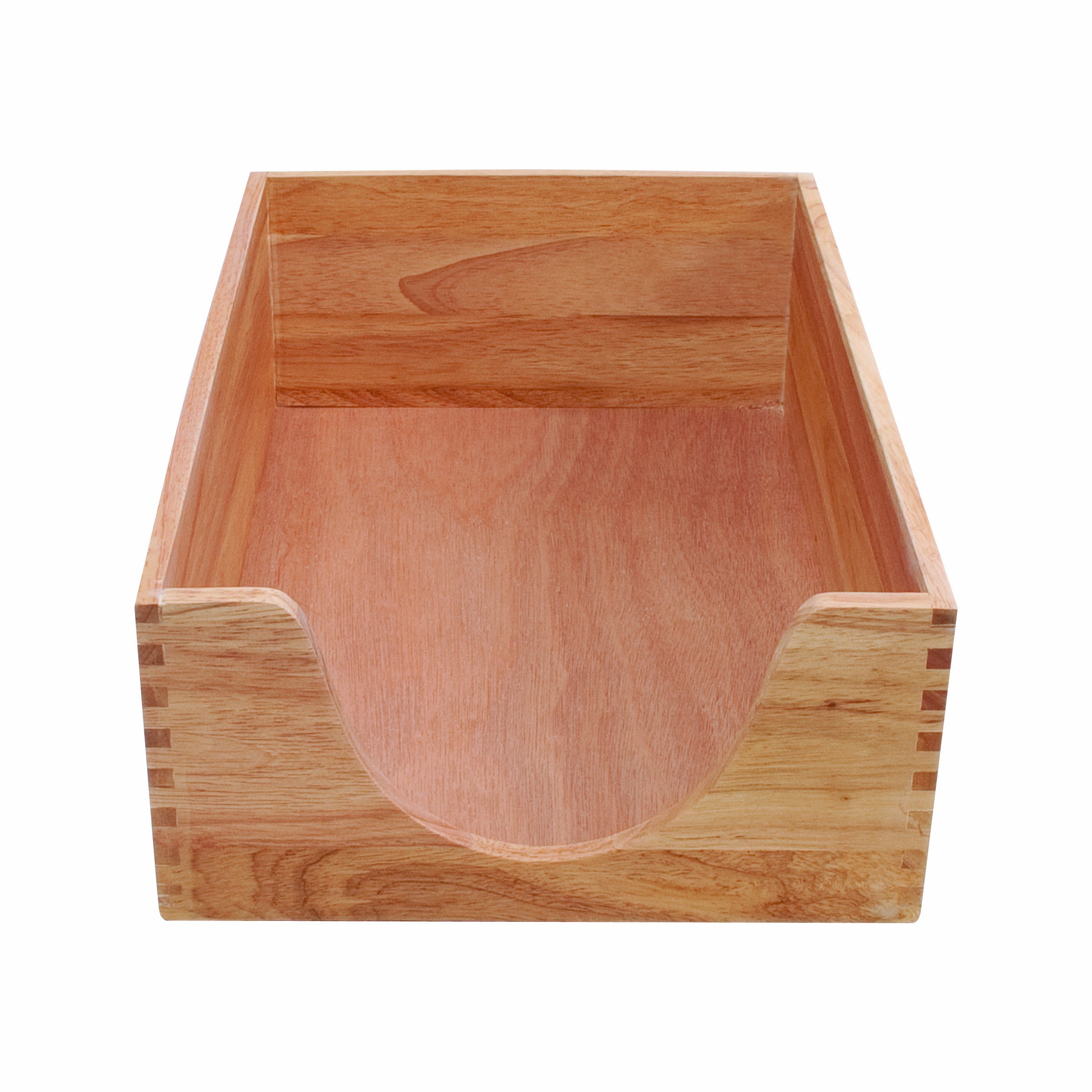 Carver Double Deep Wood Desk Tray, Legal Size, 16 x 11 x 5.5 Inches