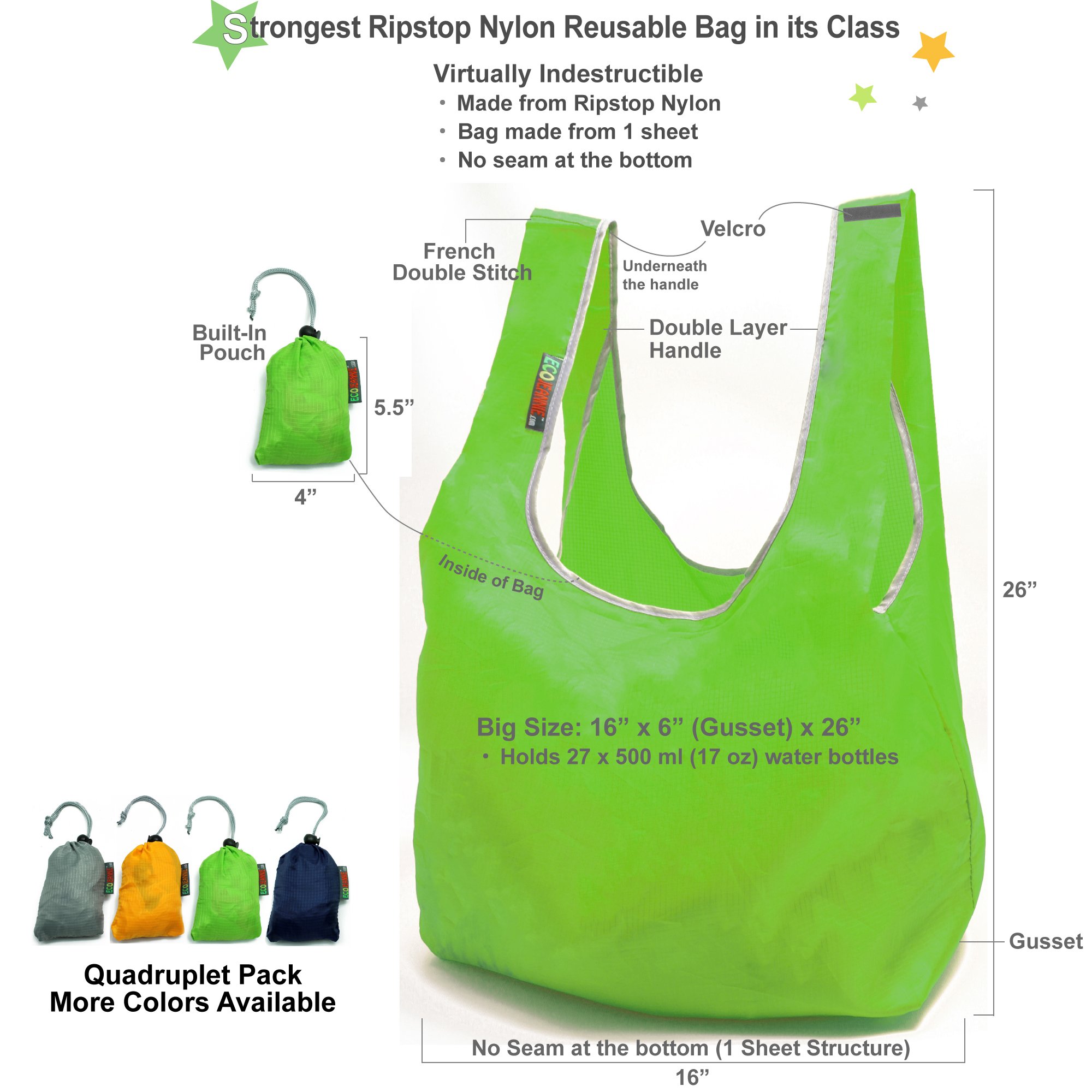 さ*に様 always ripstop reusable bag エコバッグ さ*に様 always ripstop reusable bag エコバッグ Reused