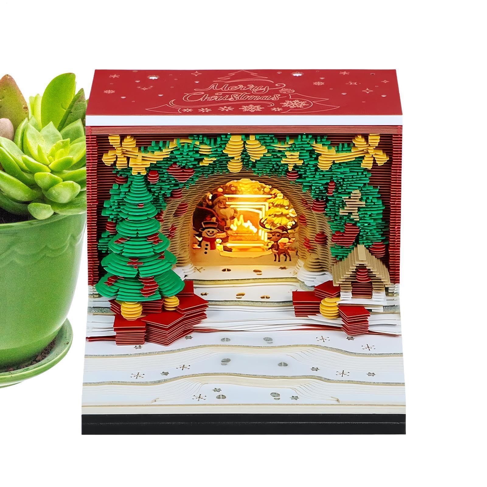 Calendrier 3D Planificateur Décoratif Esthétique Arche Noël Effeuillable | Organiseur Calendrier De Bureau Pour École, Chambre, Fête, Anniversaire, Nouvel An, , Adultes Et Enseignant