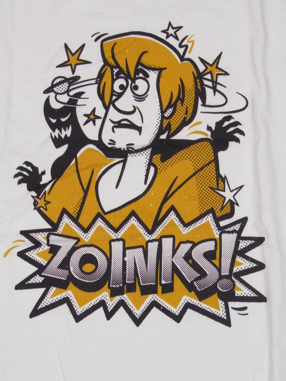 Scooby Doo Shaggy and Zoinks Men's White Graphic Tee