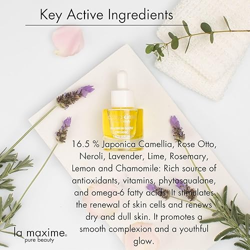 Miniatura 4 de Maximum Glow - Suero facial orgánico – Hidratación profunda, brillo radiante y refuerzo reafirmante – Fórmula ligera y no grasa para piel seca y