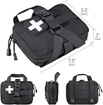 LIVANS Tactical EMT Pouch, Rip Away Molle Medical Pouches IFAK Tear-Away First Aid Kit Emergency Survival Bag for Travel Outdoor Hiking