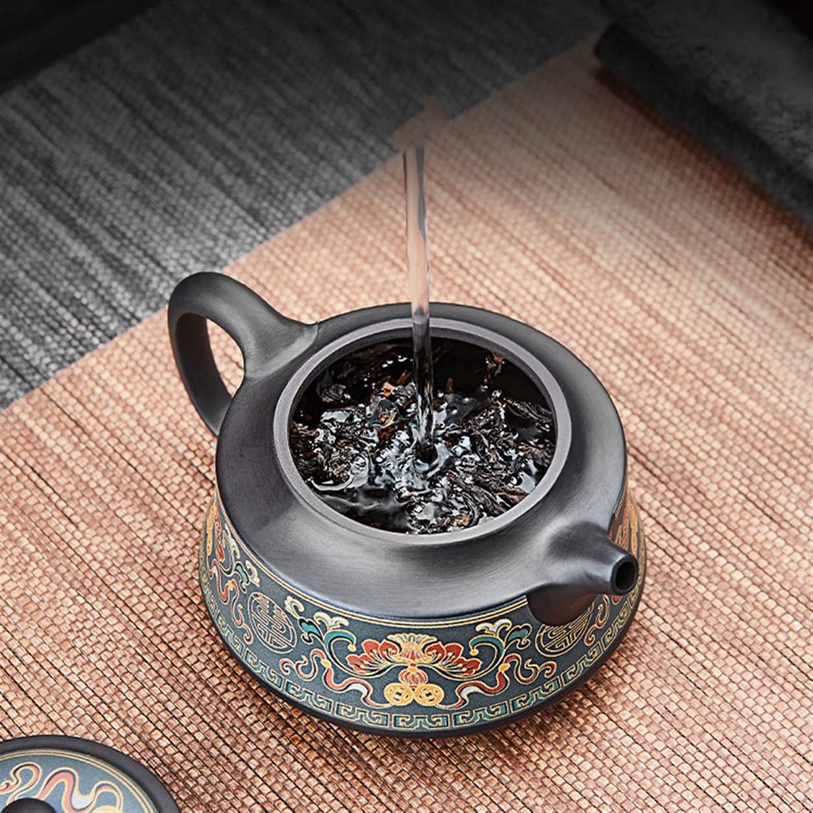 Czajnik do herbaty 260 ml Zestaw do herbaty Kung Fu Wykwintny czajnik do salonu i biura Prosty zaparzacz do herbaty Pojedynczy dzbanek z filtrem Czajnik do herbaty