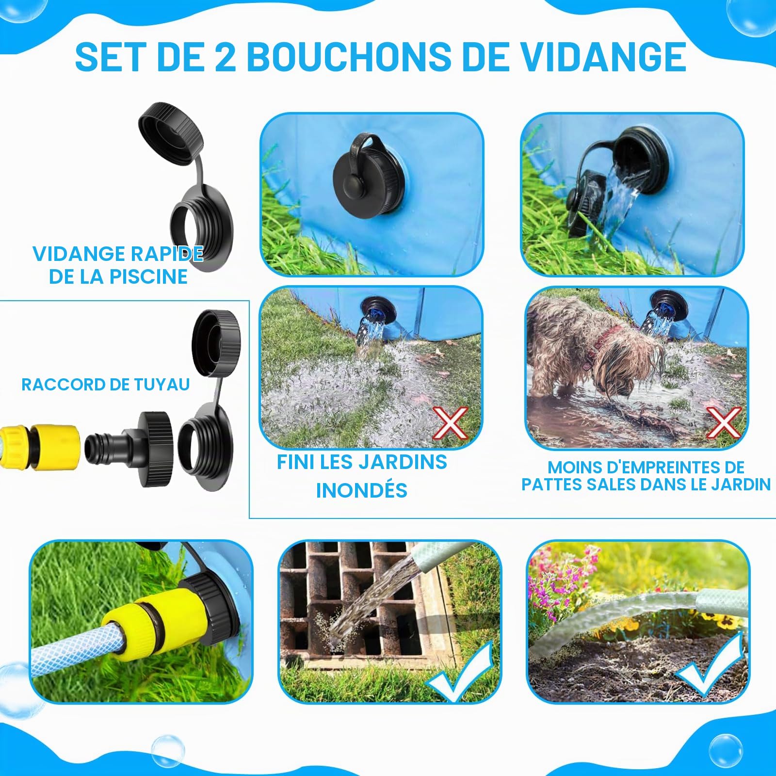 Piscine pour chien - 160 x 30 cm - Avec housse de protection contre la poussière - Pliable - En PVC - Pour grands chiens - Piscine portable pour l'extérieur, le jardin