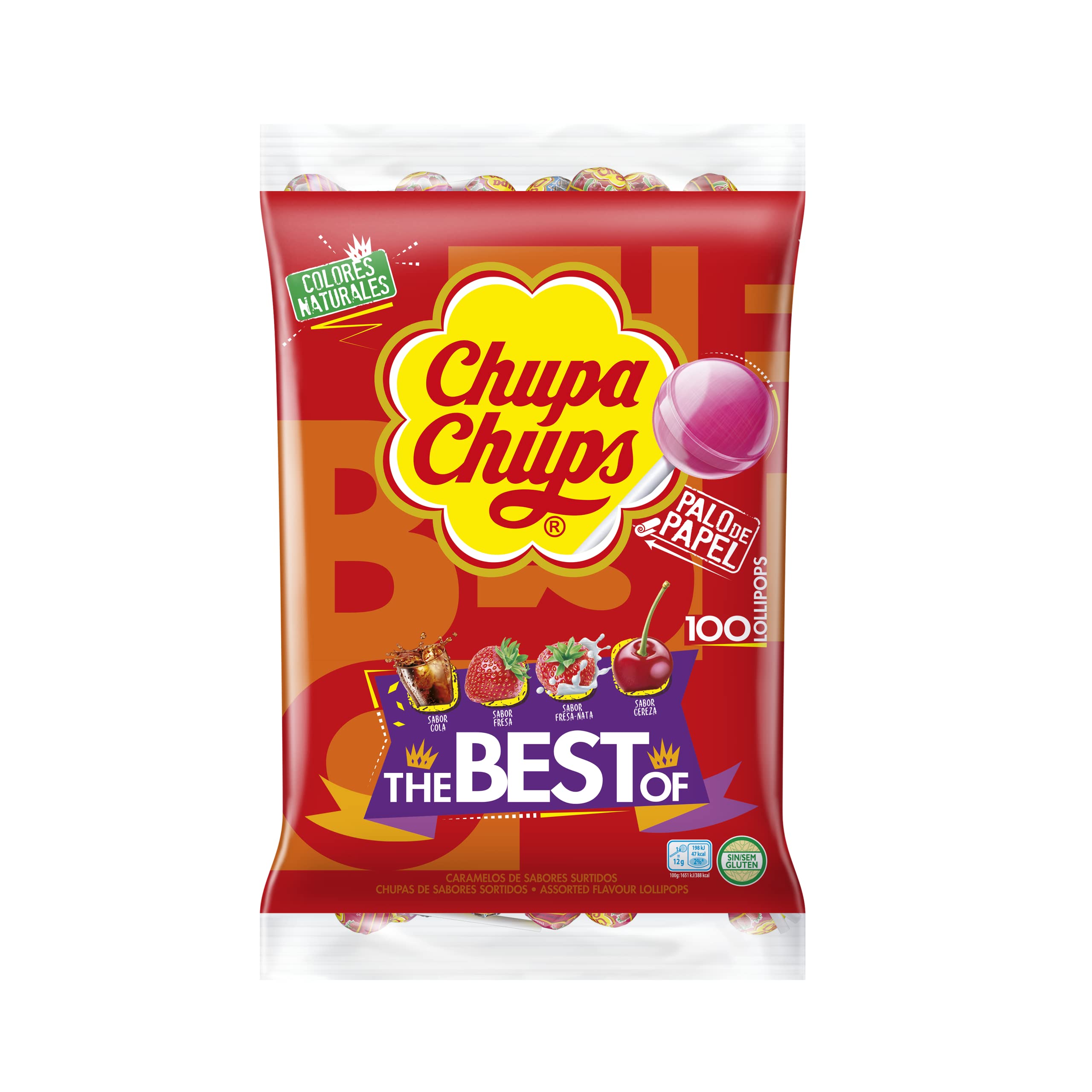 Chupa Chups Original: 100 Caramelos de Sabores Irresistibles