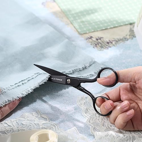 Miniatura 4 de Tijeras Pequeñas y Afiladas Tijeras de Bordado de Detalle Rectas de Acero Inoxidable con Punta Precisa y Puntiaguda para Cortar Tela, Hilo,