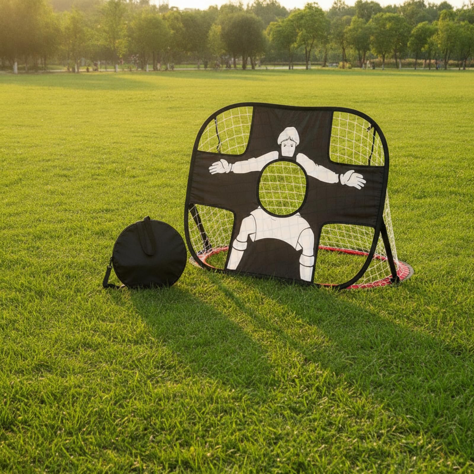 TISHITA da Calcio Autoapribile tile da Calcio Pieghevole Autoapribile per Giardino, Aree Gioco