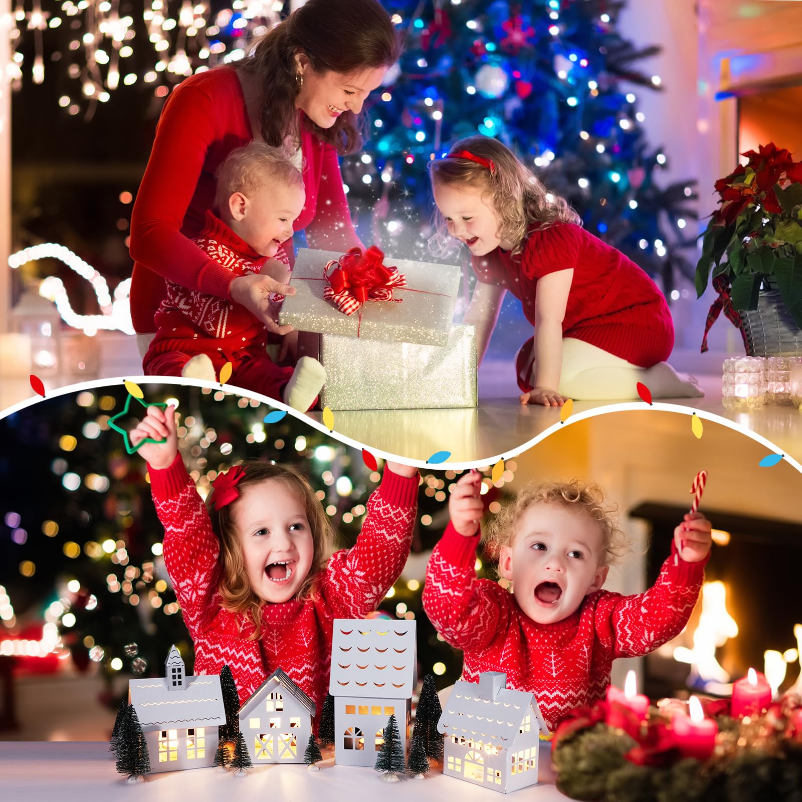 Amazon.co.jp: Poen クリスマスビレッジアクセサリー15点セット