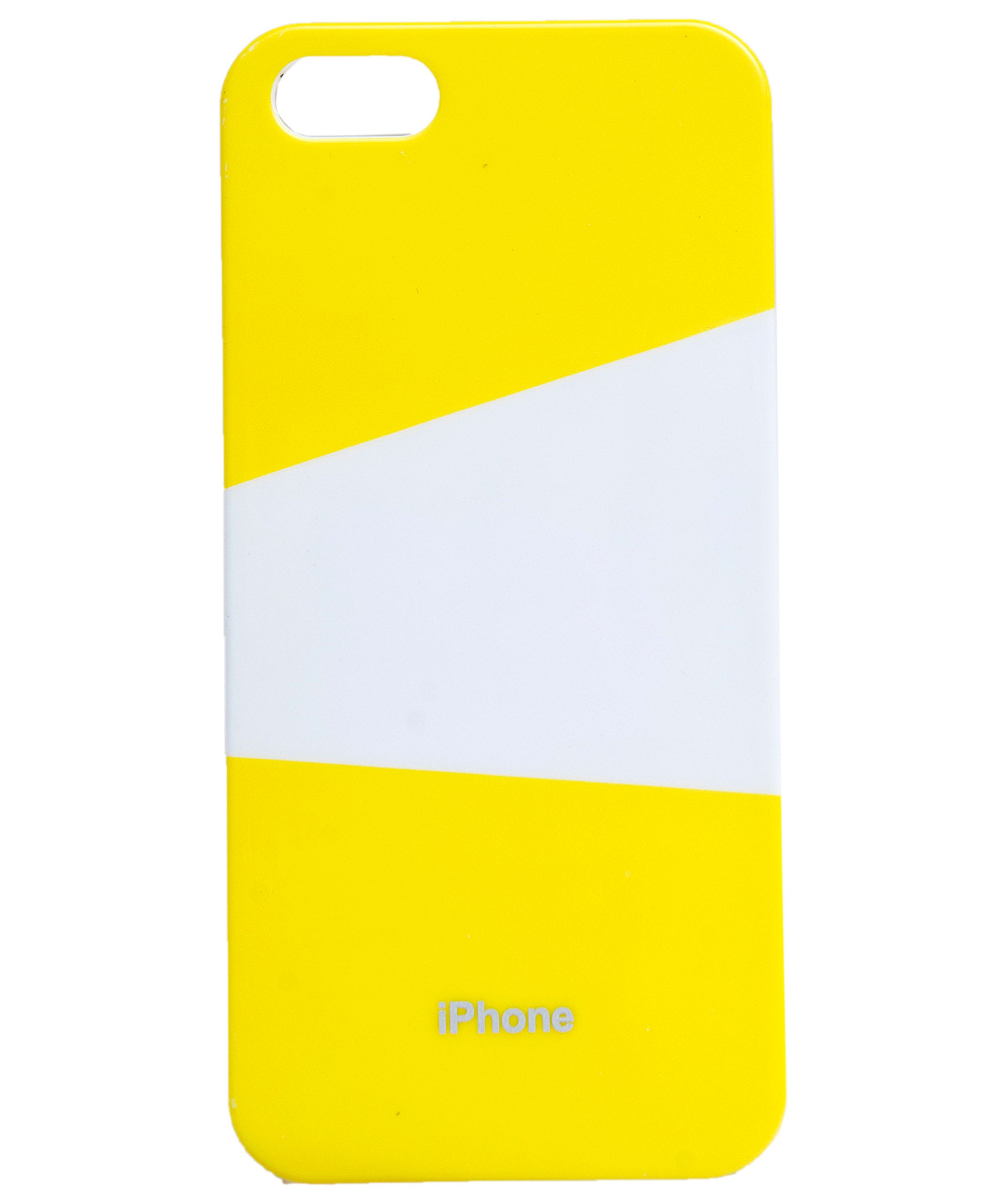 iCandy™ Two Color High Glossy UV Printed Hard Back Cover for Apple iPhone 5 / Apple iPhone 5s - Yellow
