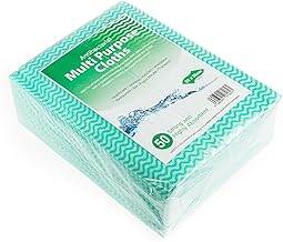 Drinkstuff Antibacterial Cloths Green, CAW-111G, Pack of 50