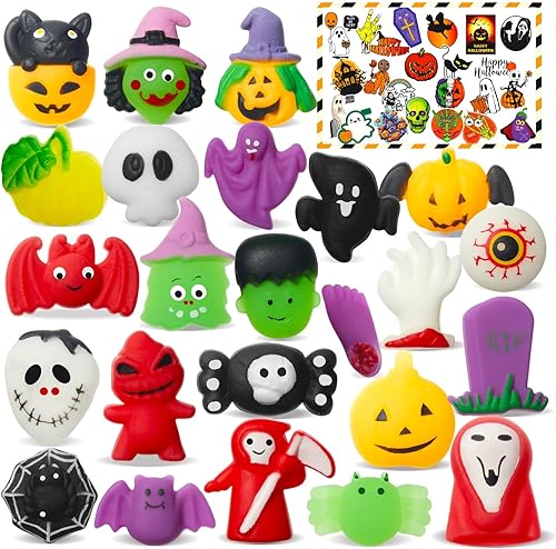 Regalos de fiesta de Halloween Mochi Squishy regalos de bolsas de regalos para niños  Premio de aula sin dulces de truco o trato  Squishies juguete