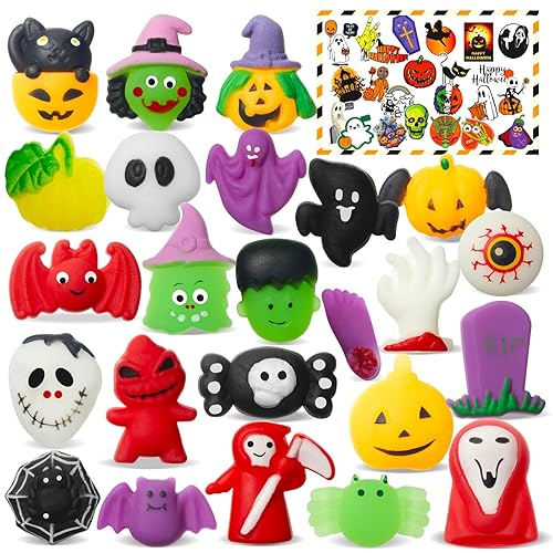 24PCS Halloween Party Favors Squishy Toys : Goodie Bag Stuffers