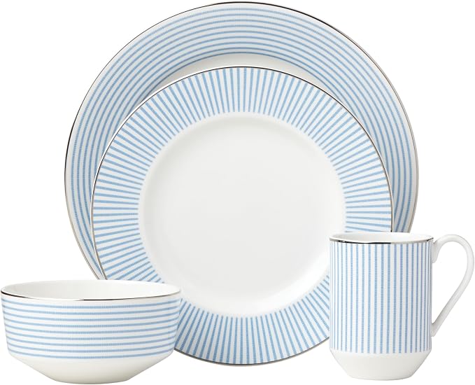kate spade new york Laurel Street 4-piece Place Setting, Blue