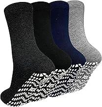 ZAKASA Men's Non-Slip Sports Socks: Non-slip Socks for Men Cotton