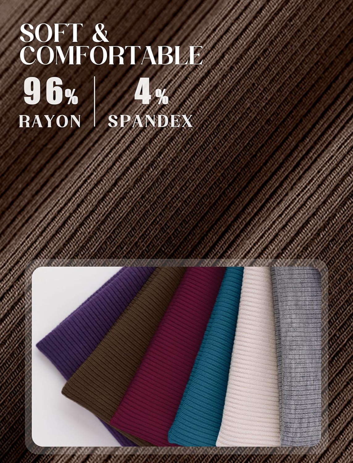 Prettywear Sexy Deep V Neck Long Sleeve Shirts for Women Ribbed Going Out Tops Fitted Casual Basic 2026 Spring Summer Clothes - Image 6