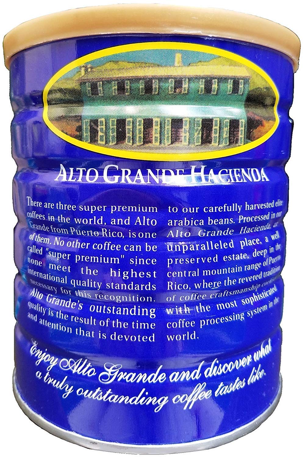Alto Grande Super Premium Medium-Dark Ground Coffee 8.8 Ounce Canister and Garrido Expreso Dark Roast Coffee 10 Ounce Canister, Arabica, Puerto Rico Variety Bundle