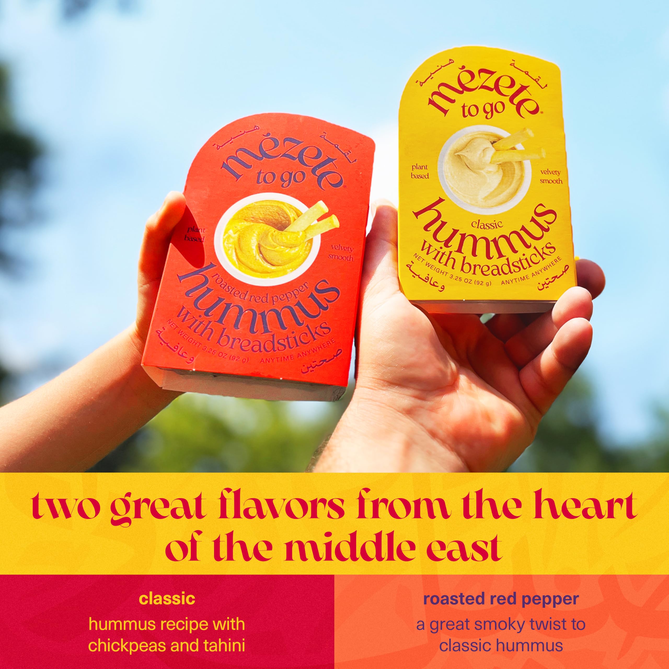 Amazon.com: Mezete Customer Favorite Hummus Pack with Breadsticks