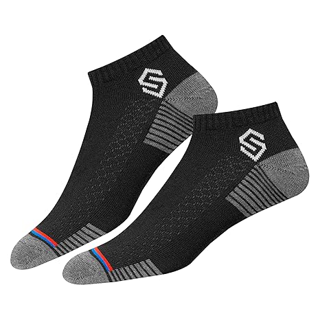 SWAGR 12 Pairs Sports Cotton Ankle Length Socks for Men, Pack of 12., Assorted - Image 4