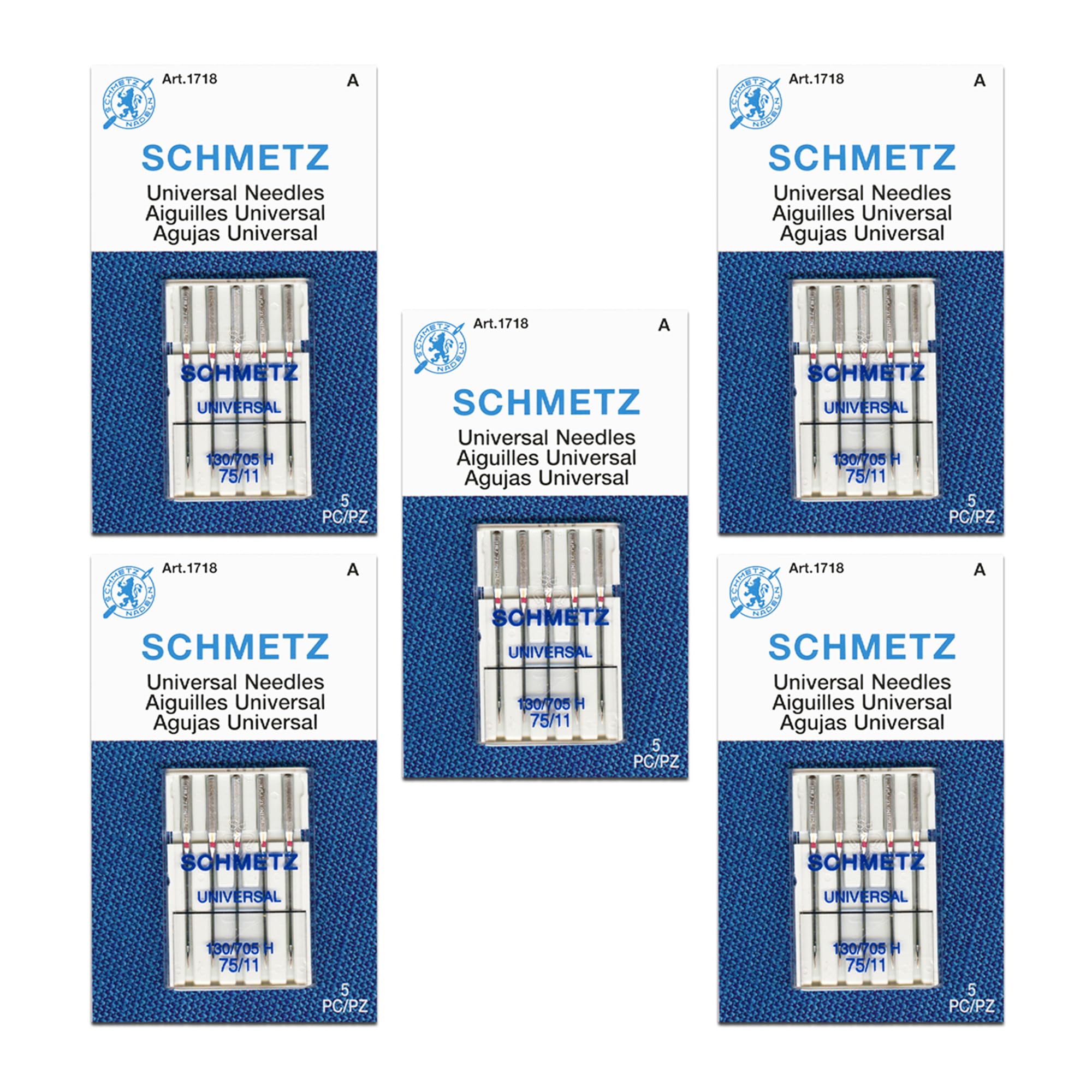 Schmetz Sewing Machine Needle Embroidery Gold 130/705 H-ET Size 90 - 5