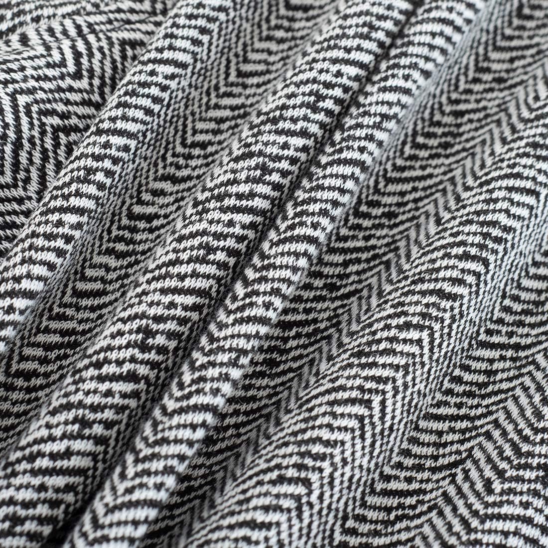 HOMEYEE Women's Lapel 3/4 Sleeve Church Aline Colorblock Work Dress A121