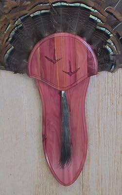 Taxidermists Woodshop The Cedar Carved Turkey Mounting Kit with Long Beard Plate