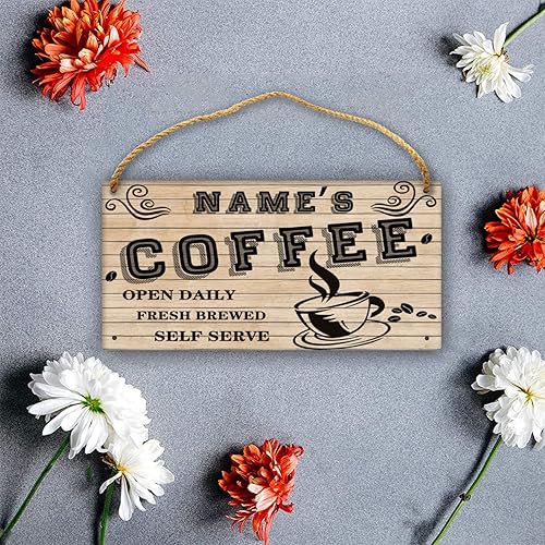 Miniatura 2 de Letreros de madera personalizados para barra de café, decoración de pared, para el hogar, oficina, cafetería, estación de café, idea de regalo para