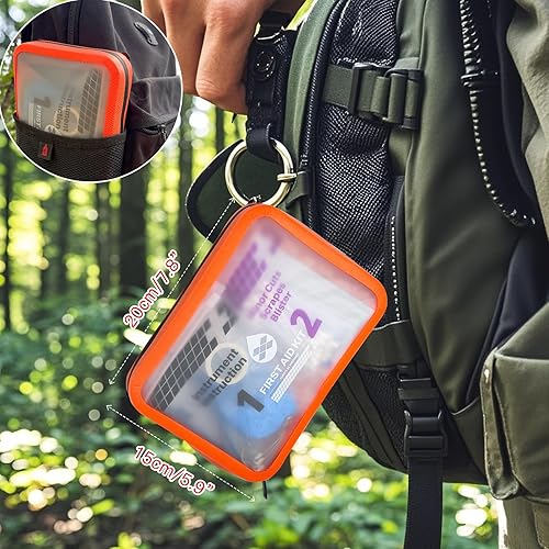 Miniatura 5 de Kit de primeros auxilios, 100 piezas, mini impermeable, uso profesional para viajes, trabajo, escuela, hogar, automóvil, emergencia, supervivencia,