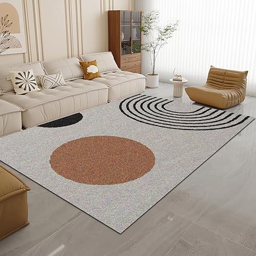 Miniatura 23 de Alfombra retro de los años 80, 2 x 3 pies, coloridas alfombras geométricas para sala de estar, antideslizantes, lavables a máquina, transpirables,