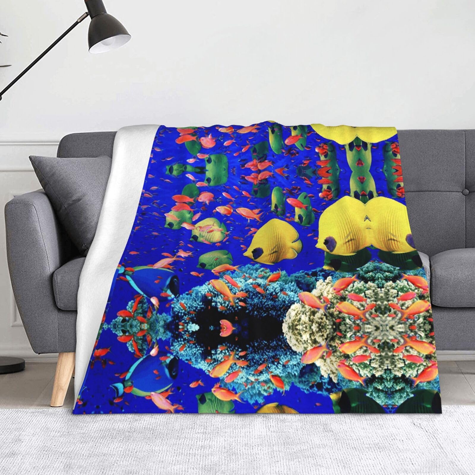 Couverture polaire mer haut de gamme en flanelle anti-boulochage lavable CHANGLEI