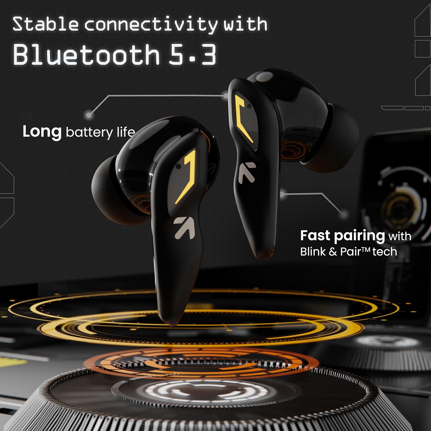 GOBOULT UFO Earbuds Bluetooth 5.3 Pairing