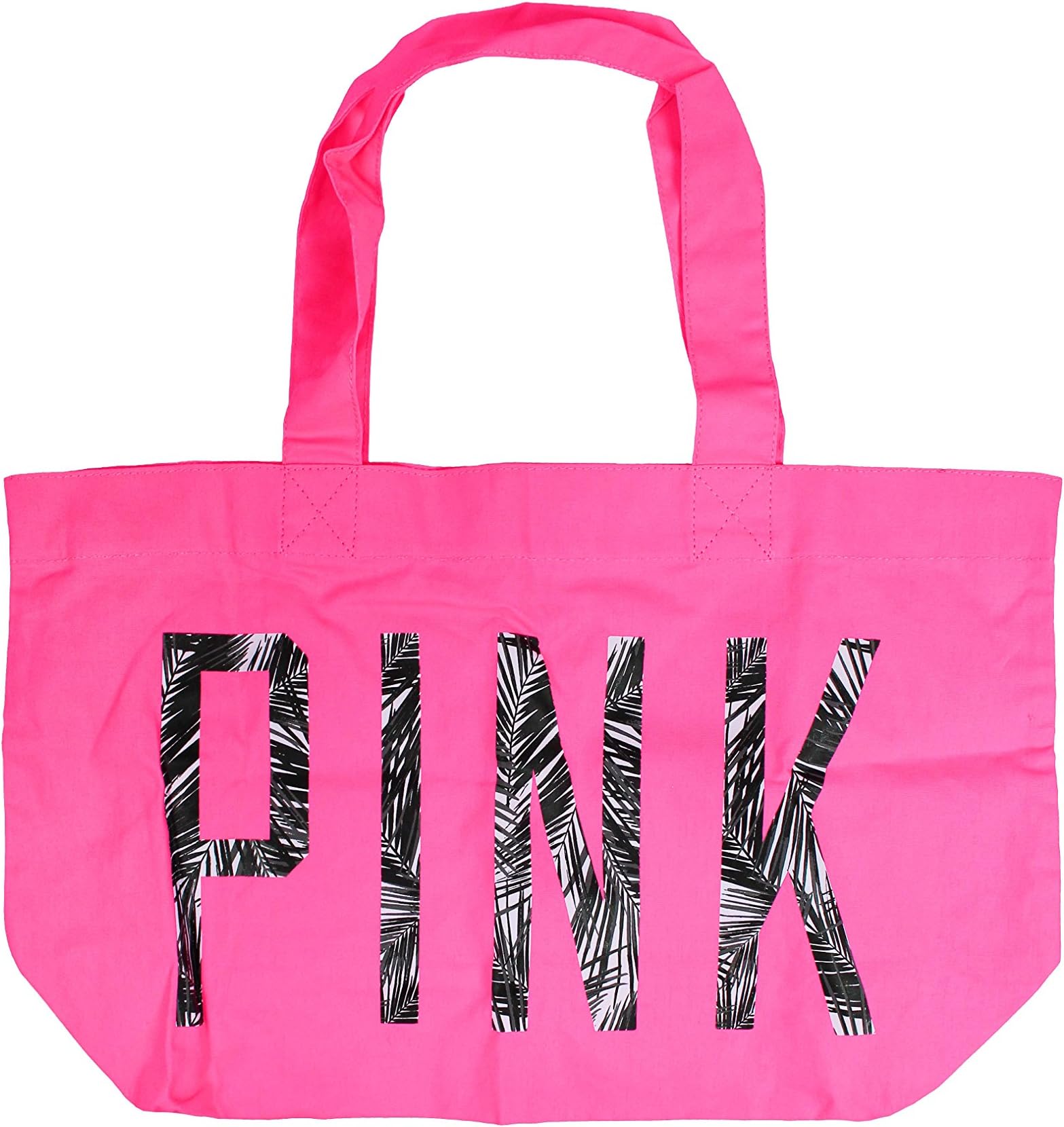 Victoria's Secret PINK Tote Bag Palm Tree Print Lettering (One Size)