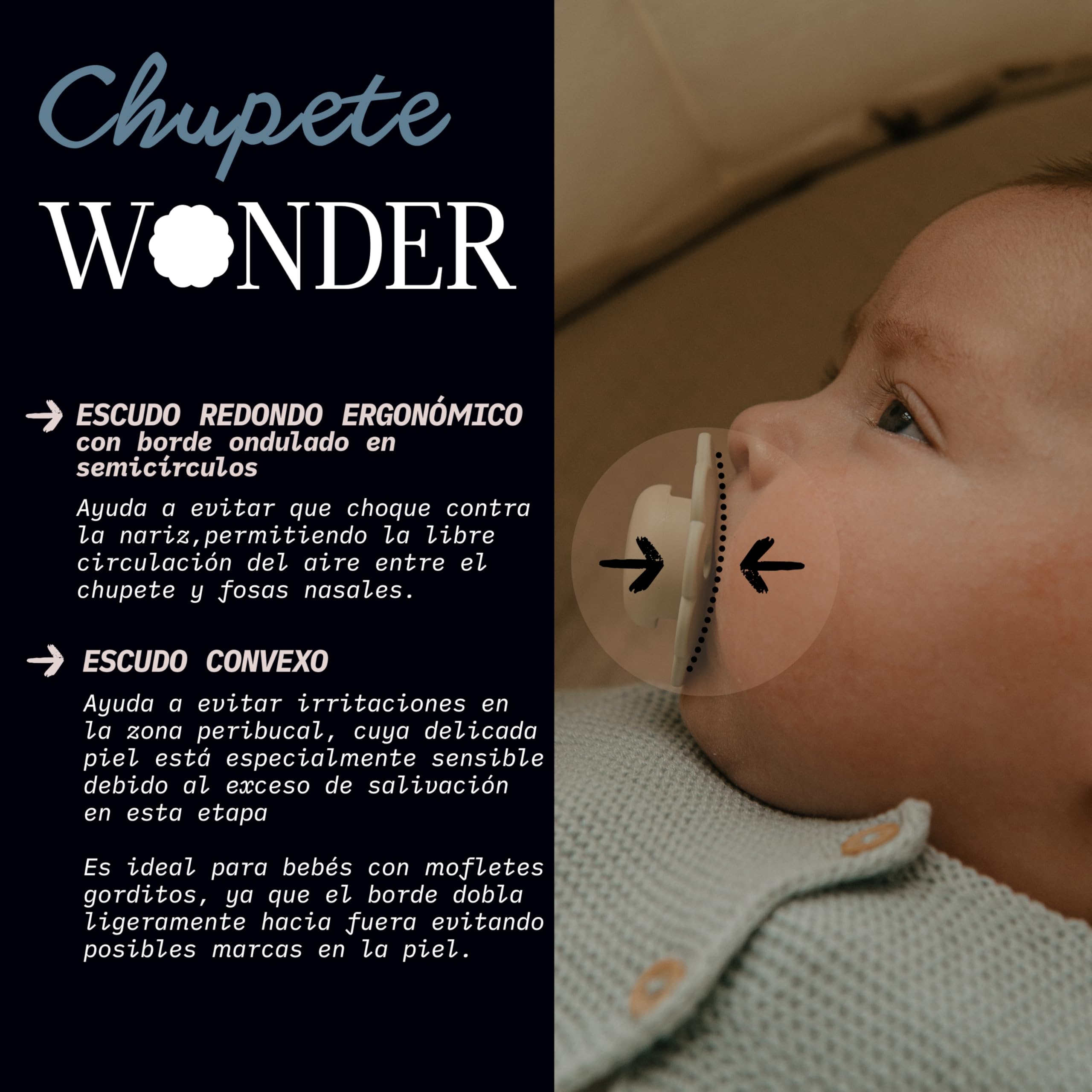 Suavinex, Chupete para Bebés 0/6 Meses, Chupete Redondo con Tetina Fisiológica de Silicona SX Pro, Tetina Simétrica, Plana y Flexible, Respeta el Desarrollo Bucodental, Apto Recién Nacido, Wonder Aqua — view 7